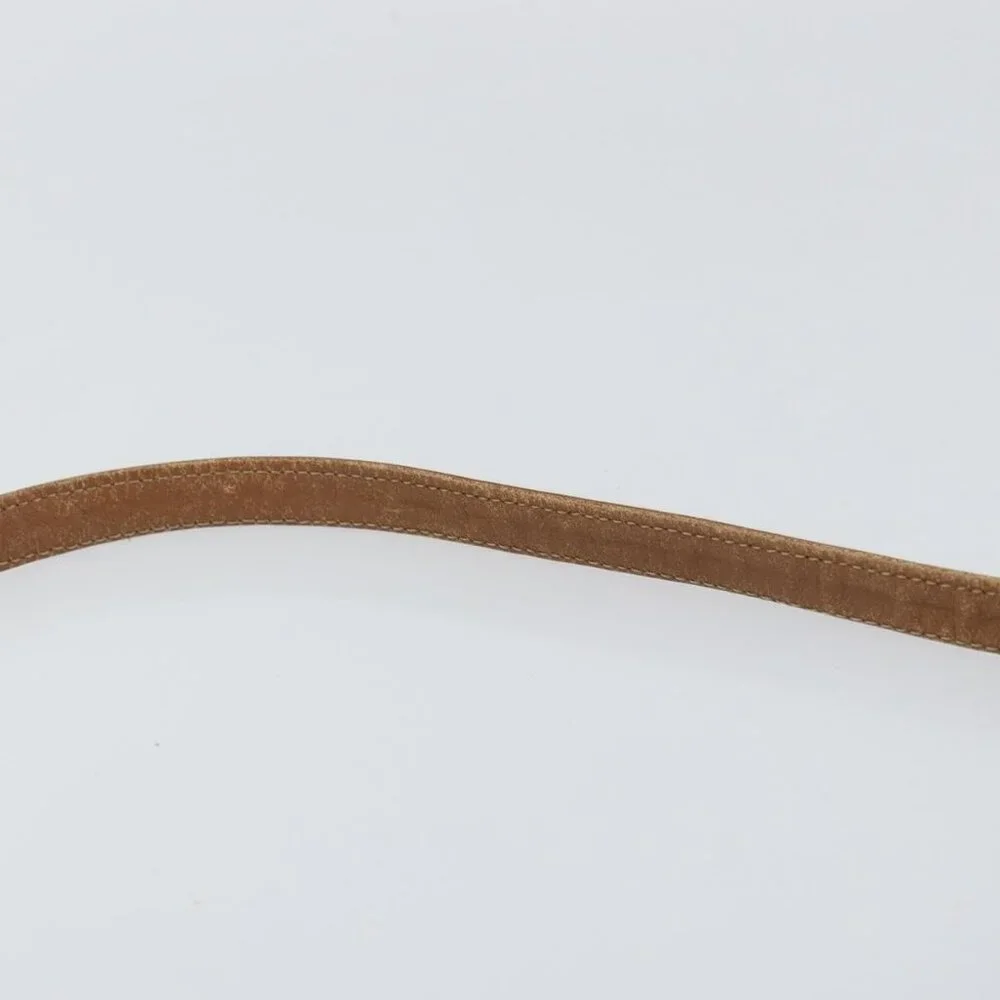 Authentic Christian Dior Honeycomb Canvas Shoulder Bag PVC Beige Gold - Picture 15 of 16